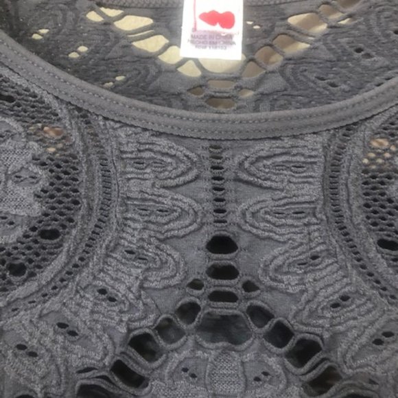 Grey Stretch form fitting Dress - Picture 3 of 4